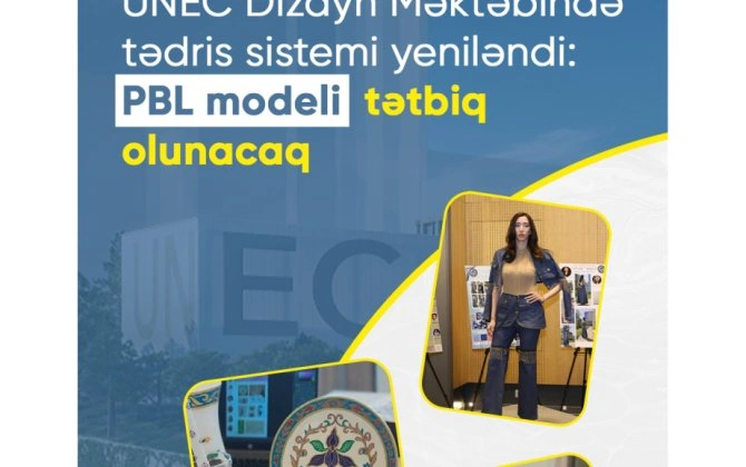 UNEC Dizayn Məktəbində tədris prosesi yeniləndi: PBL modeli tətbiq olunacaq