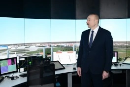 Prezident Milli Aviasiya Akademiyasında Beynəlxalq Təlim Mərkəzinin açılışında iştirak edib - FOTO