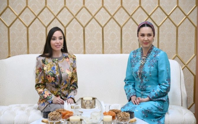 Leyla Əliyeva Türkmənistanda səfərdədir - FOTO