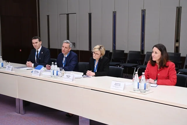 SOCAR-ın prezidenti "TotalEnergies" şirkətinin baş vitse-prezidenti ilə görüşüb - FOTO