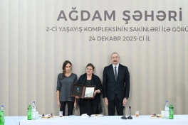 Prezident İlham Əliyev Ağdamda 2-ci yaşayış kompleksinin açılışında iştirak edib - YENİLƏNİB - FOTO