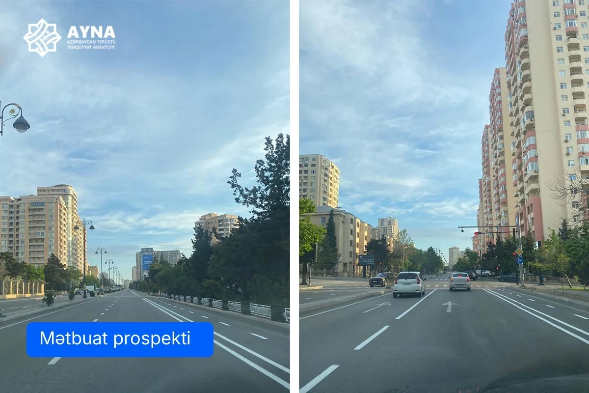 Bakının daha bir prospekt və küçəsində velosiped zolaqları salındı - FOTO