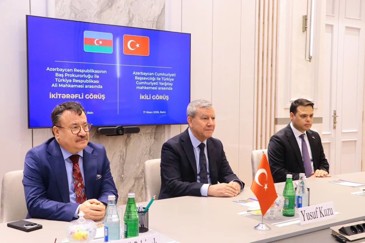 Baş prokuror Türkiyə Ali Məhkəməsinin nümayəndə heyətini qəbul etdi - FOTOLAR