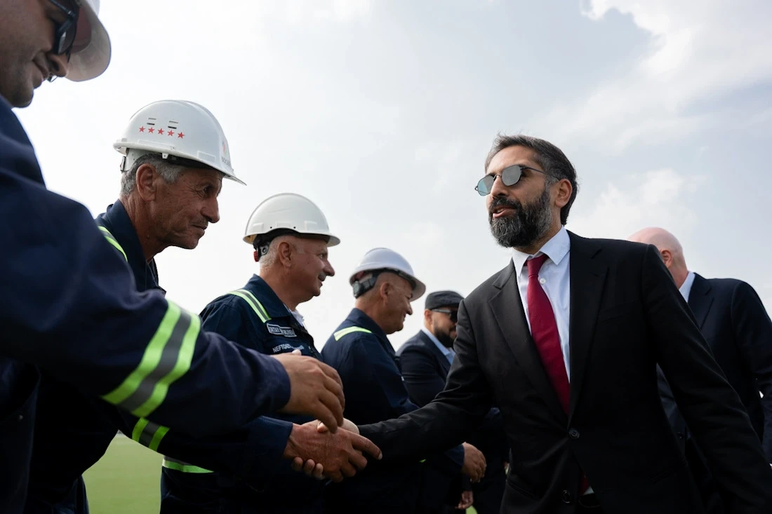 İnfantino Hövsanda inşa olunan meydançalara baxış keçirdi - FOTOLAR