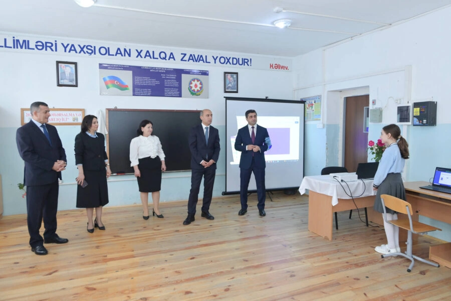 Emin Əmrullayev Qaxda tədris prosesi ilə tanış olub – FOTO