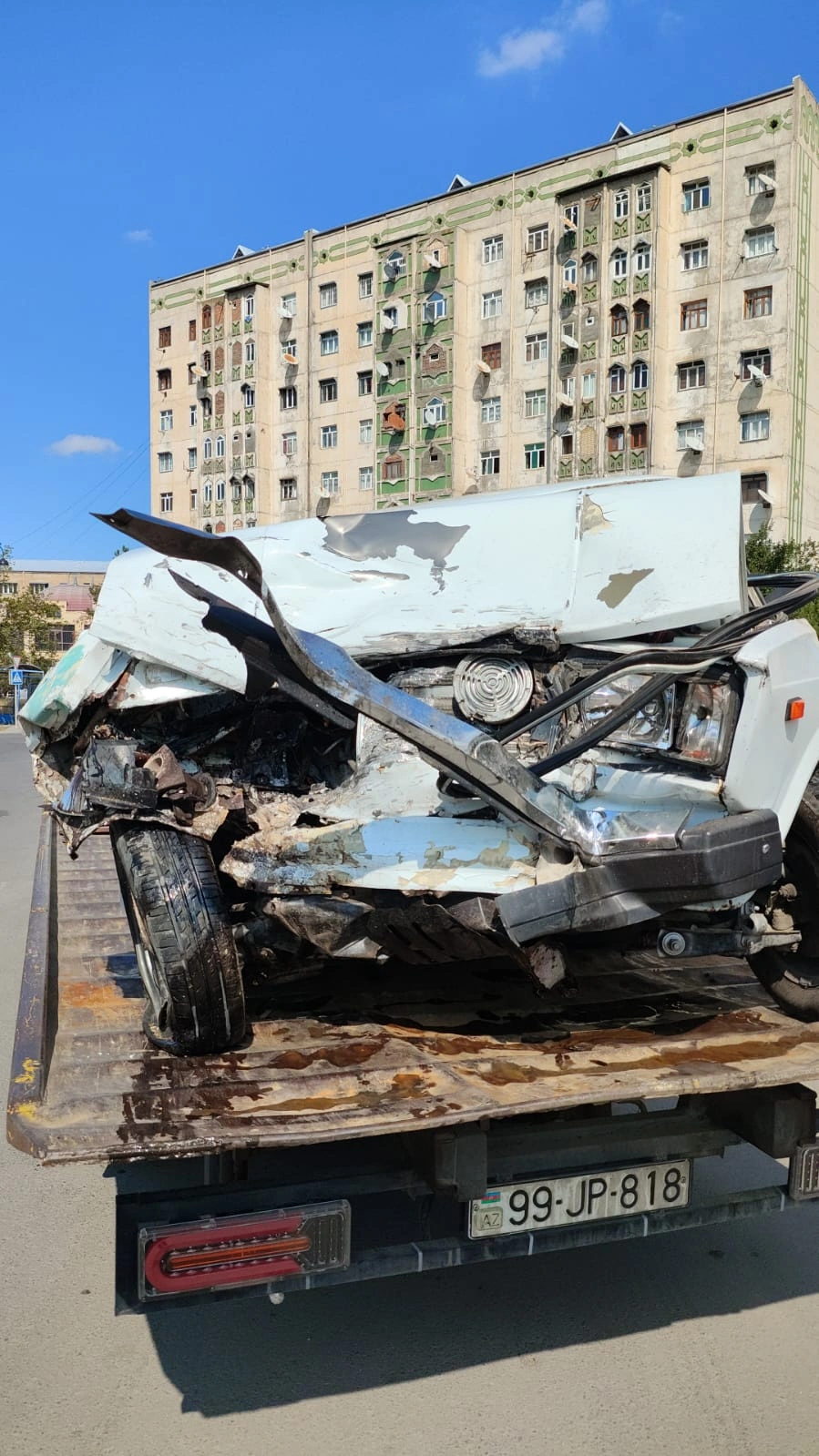 Gəncədə yol qəzası olub, yaralılar var - FOTOLAR
