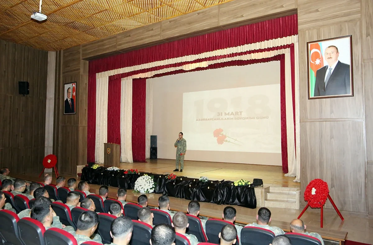 Azərbaycan Ordusunda 31 Mart soyqırımı qurbanları anılıb - FOTO