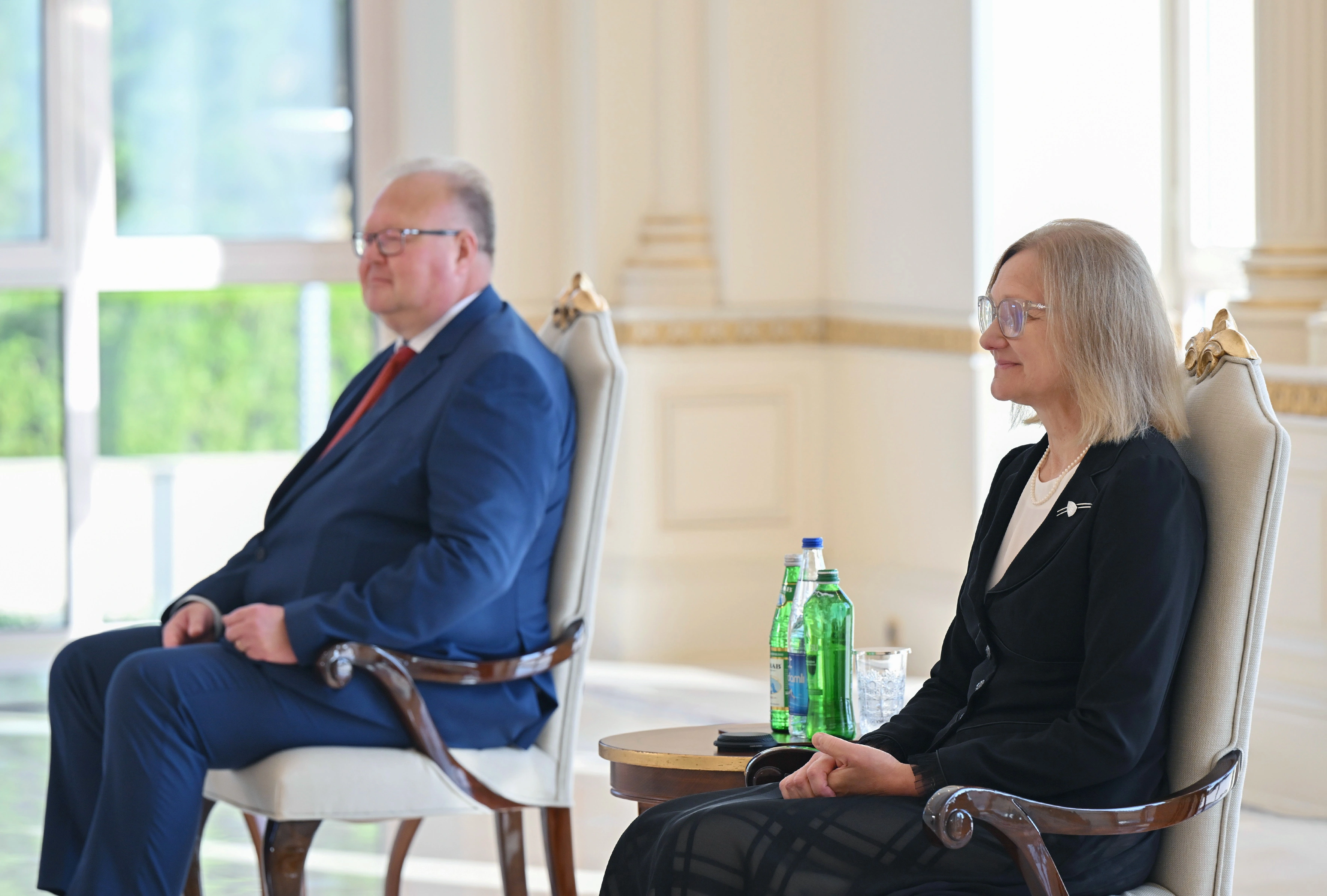 İlham Əliyev Estoniyanın Azərbaycanda yeni təyin olunmuş səfirini qəbul etdi - FOTO