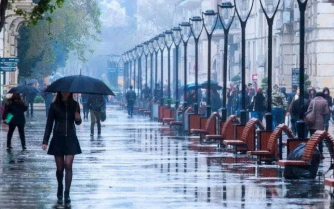Bakıya güclü yağış, bu yerlərə qar yağacaq - Sabahın havası