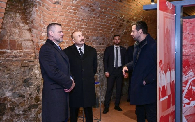 Azərbaycan və Slovakiya prezidentləri Bratislavada Devin qəsrində olublar - FOTO
