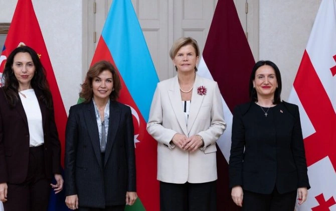 Nərminə Mustafayeva Latviya XİN rəhbəri ilə görüşdü