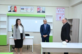 Ucarda Heydər Əliyev Fondunun təşəbbüsü ilə inşa olunan məktəb istifadəyə verilib - FOTO
