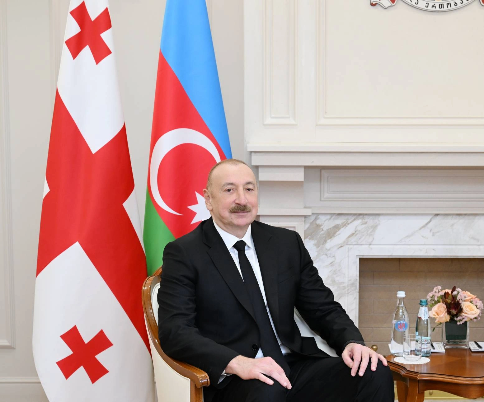 İlham Əliyevin İrakli Kobaxidze ilə təkbətək görüşü oldu - FOTO