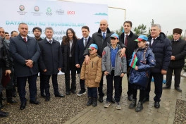 Şabranın Sincanboyad kəndində yüzlərlə sakin içməli su ilə təmin olunub - FOTO