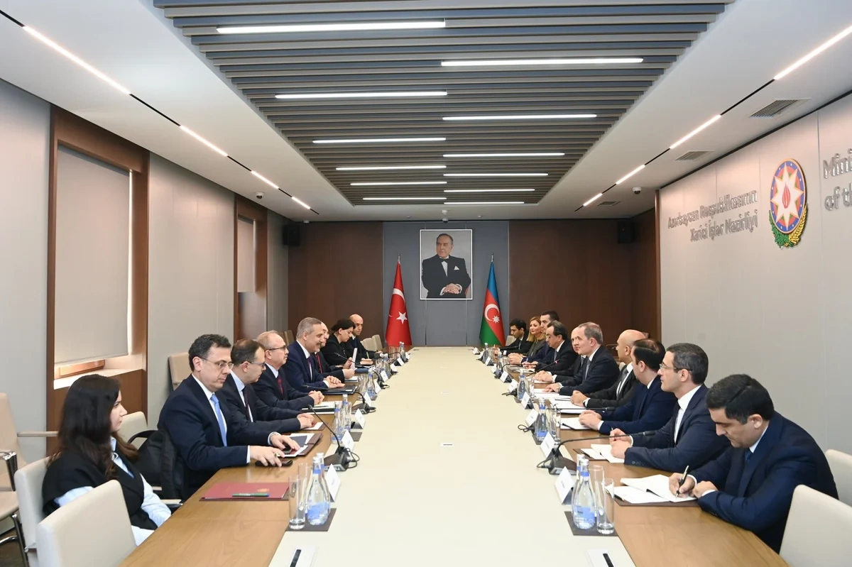 Azərbaycan və Türkiyə XİN başçılarının geniş tərkibdə görüşü keçirildi - FOTO