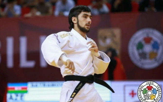 Azərbaycan cüdoçusu Turan Bayramov "Böyük Dəbilqə" turnirində gümüş medal qazanıb