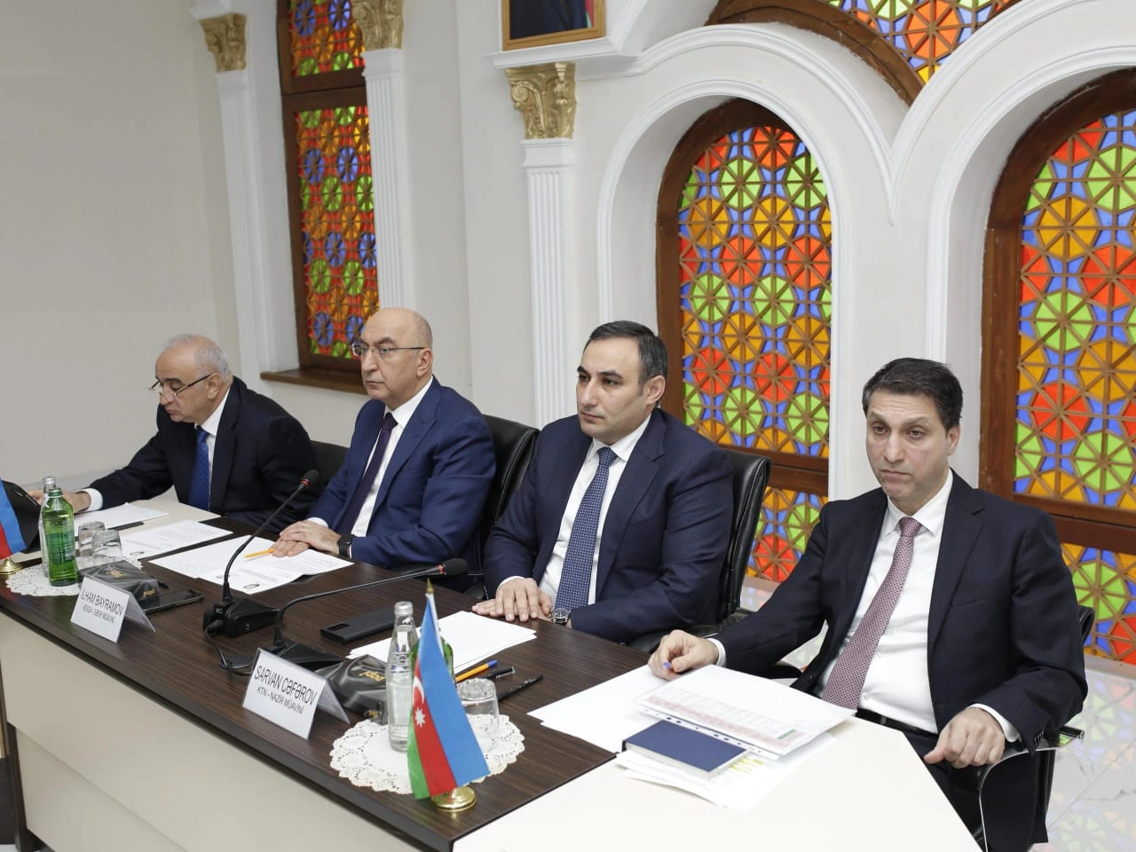 Sudan səmərəli istifadənin təkmil üsullarımın tətbiqi mövsusunda geniş tərkibli iclas keçirildi - Fotolar