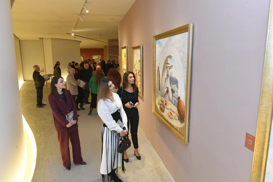 Heydər Əliyev Mərkəzində “And və Qafqaz dağları arasında təxəyyül dünyası” sərgisinin açılışı olub - FOTO