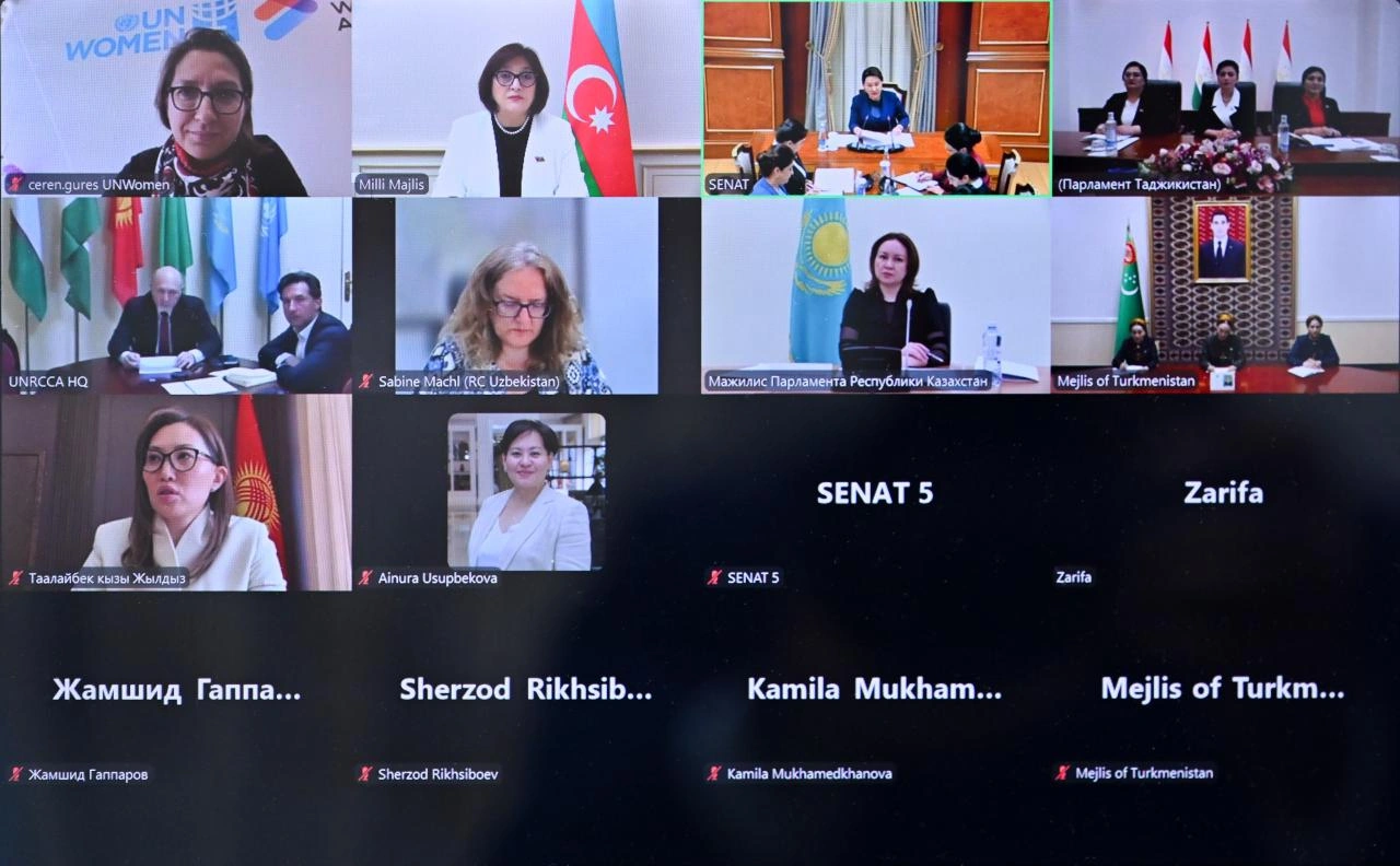Sahibə Qafarova Mərkəzi Asiya dövlətlərinin qadın liderləri ilə bağlı konfransda iştirak edib