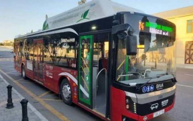 Bu avtobusun hərəkət sxemi müvəqqəti dəyişdirildi