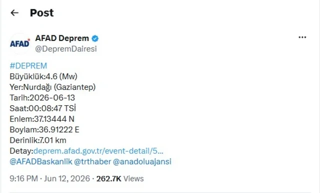 Türkiyədə güclü zəlzələ oldu - FOTO