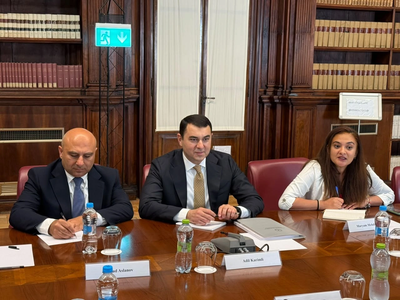 Adil Kərimli italiyalı həmkarı ilə müzakirələr apardı - FOTOLAR