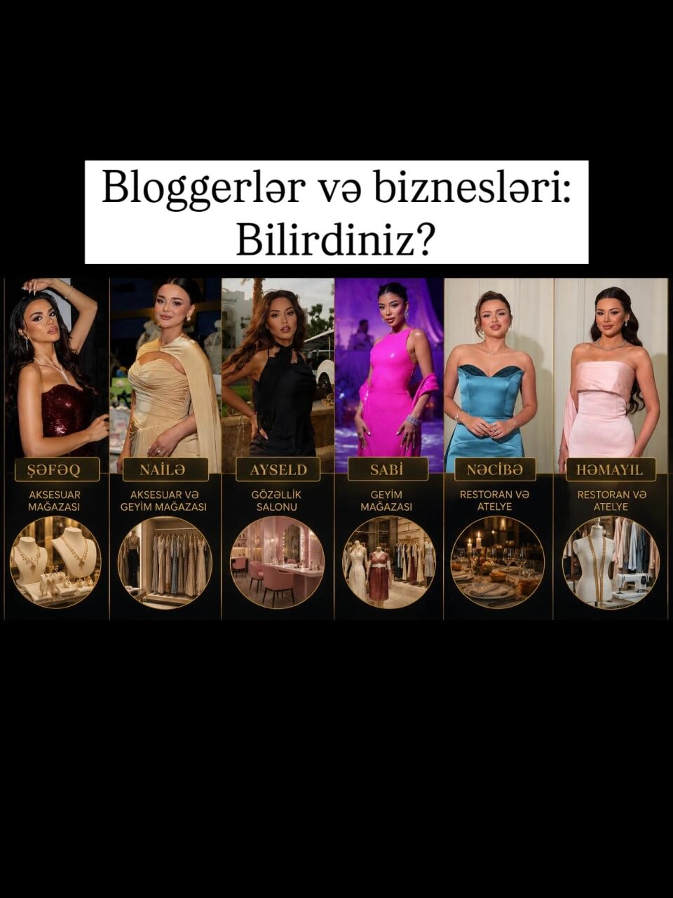 Azərbaycanlı məşhur bloqer və influenserlərin bu biznesləri varmış... - Fotolar