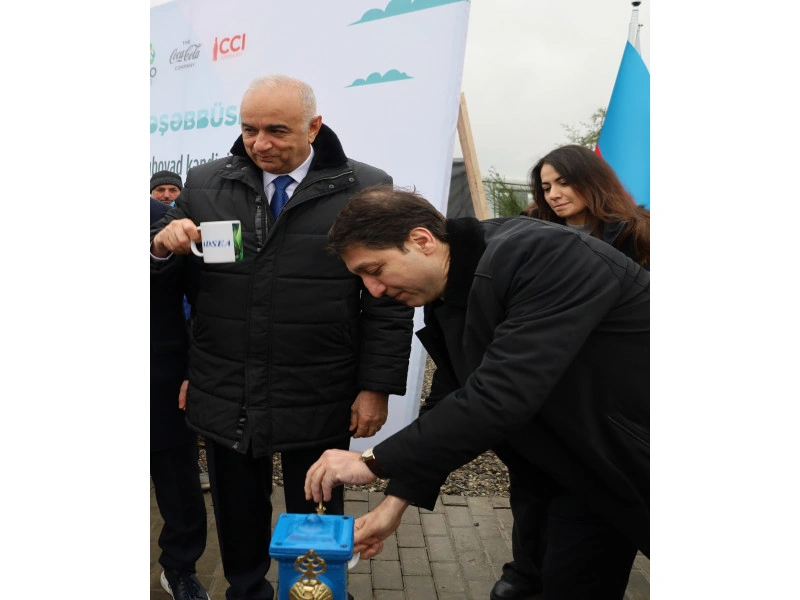 Şabranın Sincanboyad kəndində yüzlərlə sakin içməli su ilə təmin olunub - FOTO