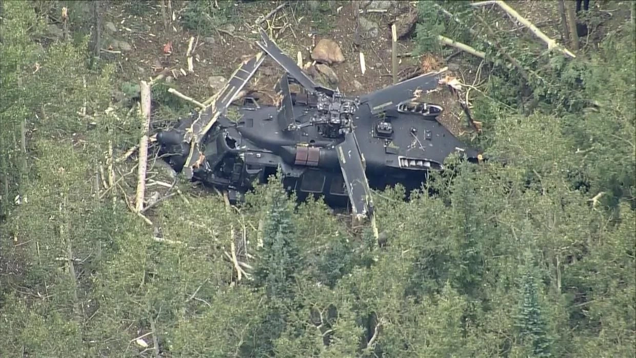 ABŞ-də hərbi helikopter qəzaya uğradı - FOTO