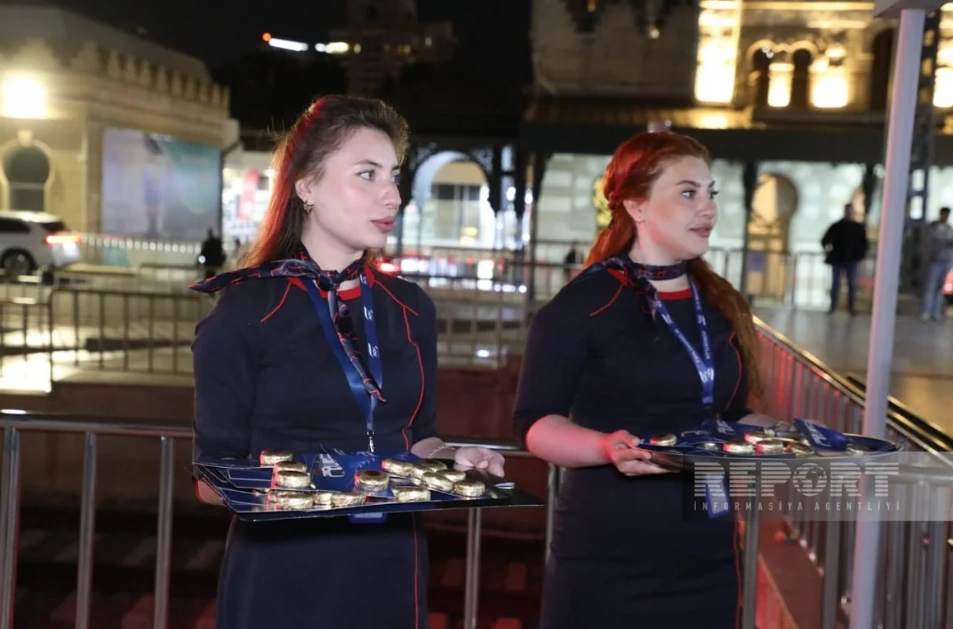 Bakı-Tbilisi sərnişin qatarı yola salınıb - FOTO