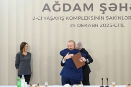Prezident İlham Əliyev Ağdamda 2-ci yaşayış kompleksinin açılışında iştirak edib - YENİLƏNİB - FOTO