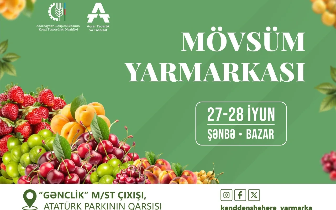 “Kənddən Şəhərə” yarmarkasına qeydiyyat başladı - Fermerlərin nəzərinə!