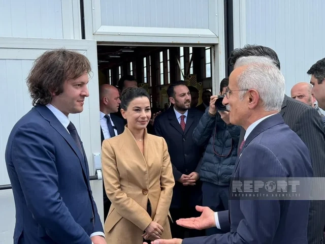 BTQ dəmir yolu xəttinin modernləşdirilmədən sonra rəsmi açılışı keçirilir - FOTO