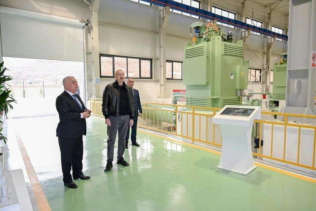 İlham Əliyev Ağdərə rayonunda "Qozlukörpü" Su Elektrik Stansiyasının açılışında iştirak edib - YENİLƏNİB