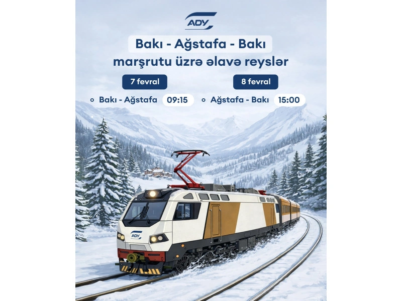 Bakı-Ağstafa qatarına əlavə reyslər təyin edildi - CƏDVƏL