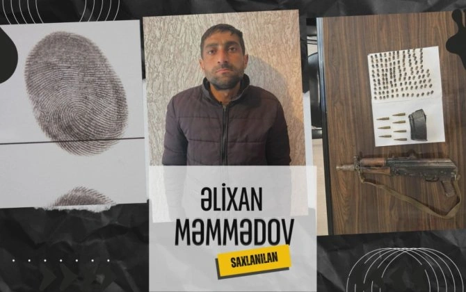 Göyçayda əməliyyat: "Kalaşnikov"la tutuldu - VİDEO