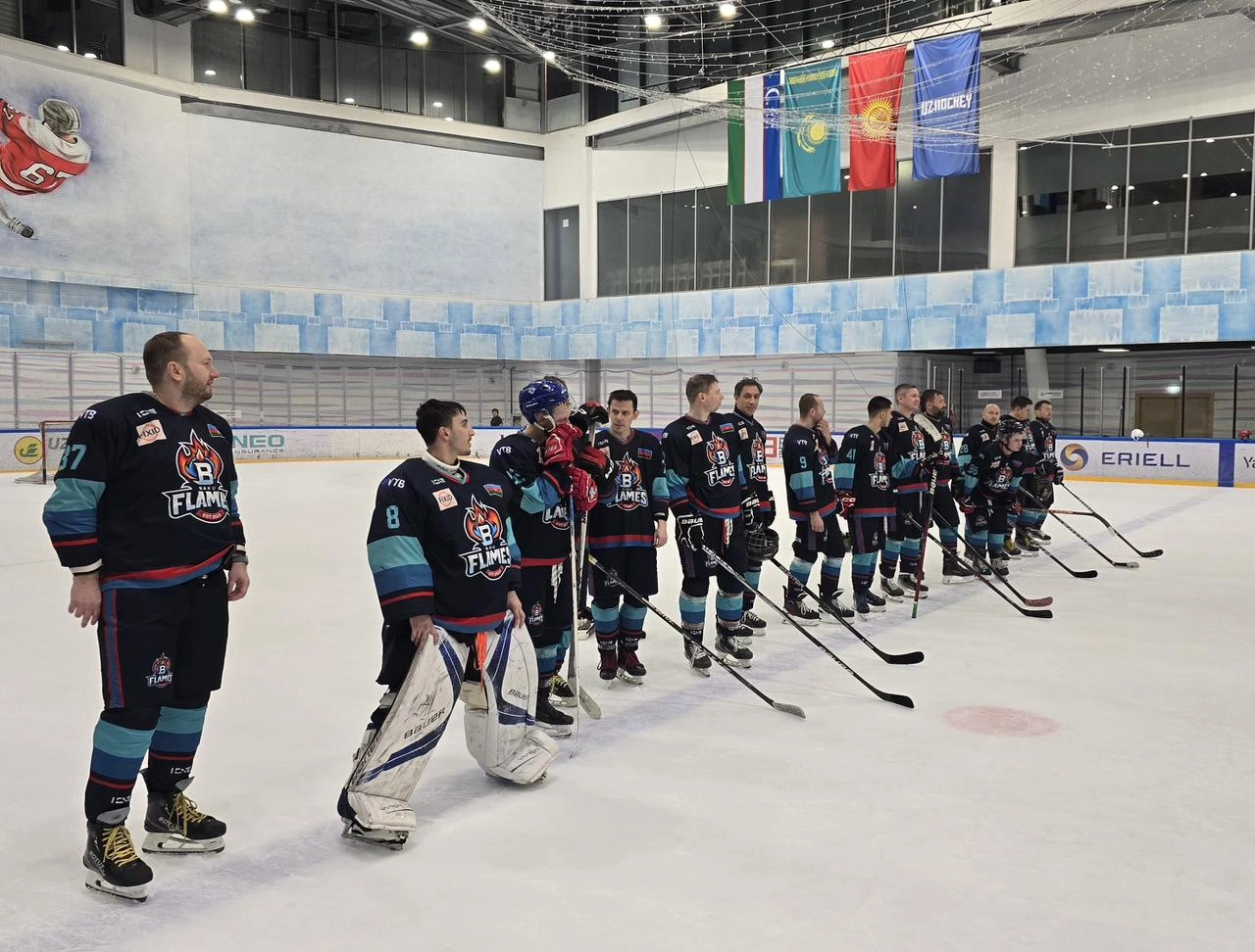 Azərbaycan hokkeyində tarixi uğur: “Baku Flames” Daşkənddə fəxri  kürsüyə çıxdı! - FOTO