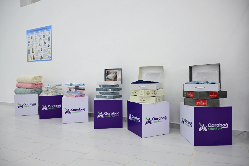 Xocalı şəhərində “Qarabağ Tekstil Evi” MMC istifadəyə verildi - FOTO