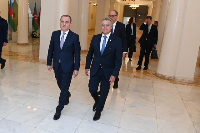 Ceyhun Bayramov İqnazio Kassis ilə görüşüb - FOTO