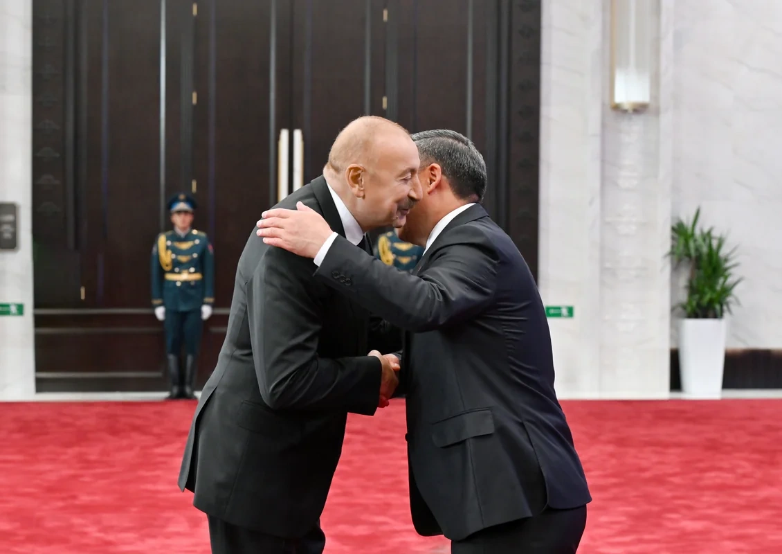 Prezident İlham Əliyev "ŞƏT plyus" formatında görüşdə çıxış etdi - FOTO - YENİLƏNİB