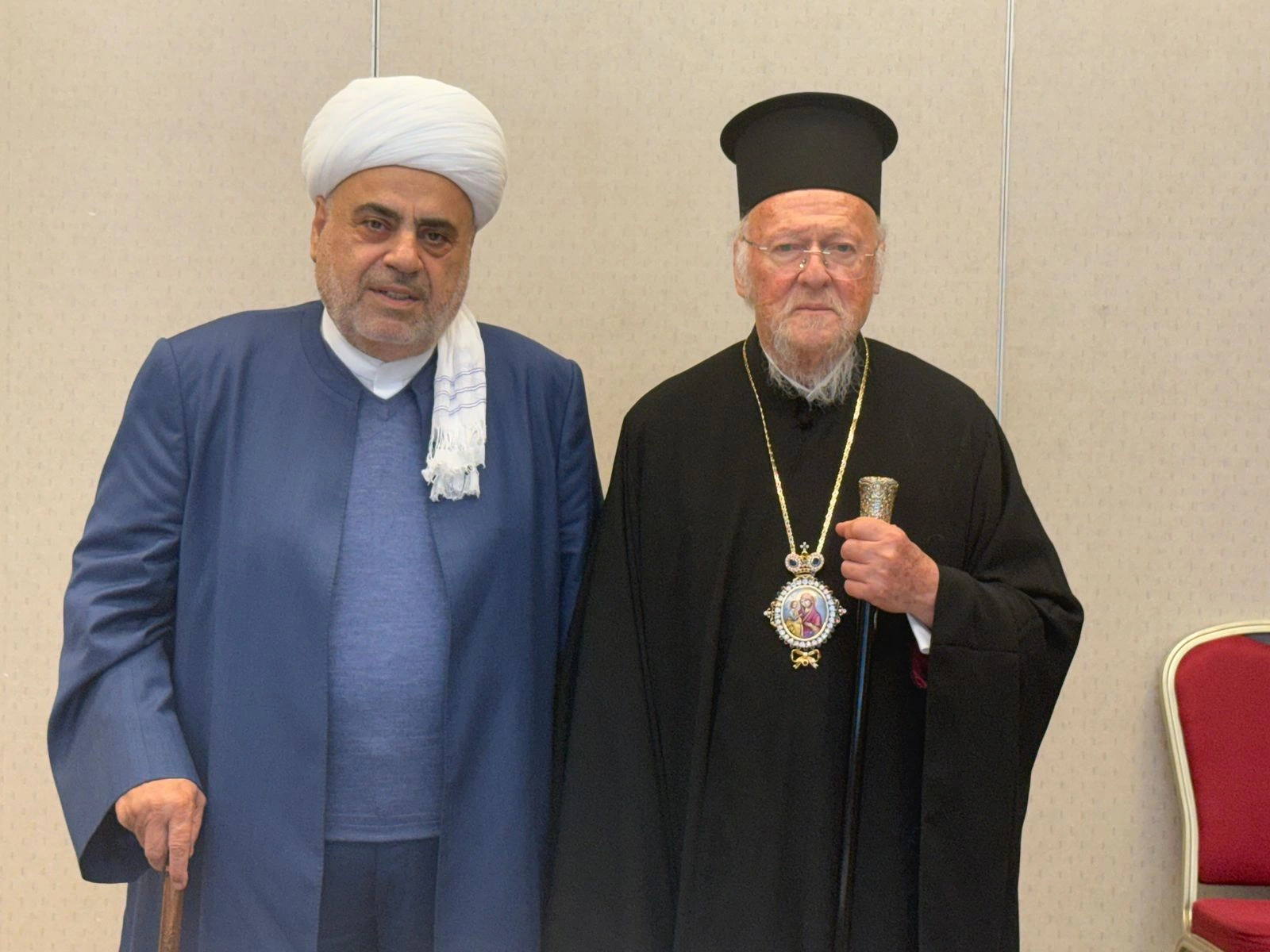 Qafqaz Şeyxi İstanbul Patriarxı ilə görüşdü - FOTO