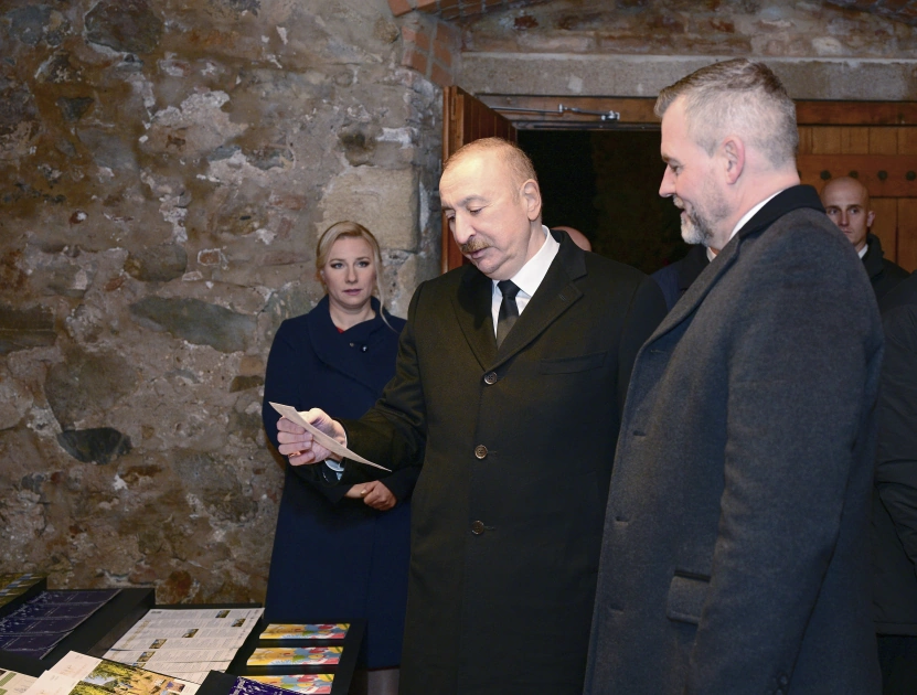 Azərbaycan və Slovakiya prezidentləri Bratislavada Devin qəsrində olublar - FOTO