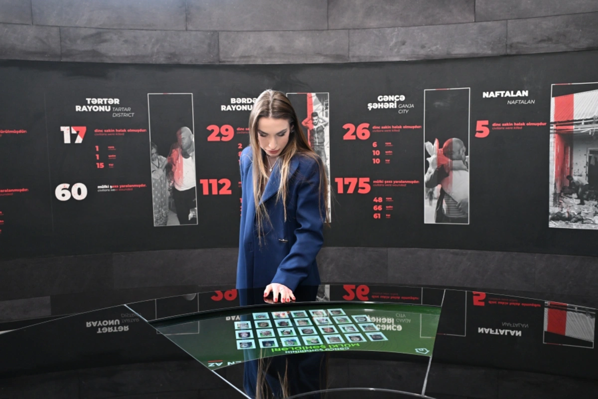 Leyla Əliyeva və Alyona Əliyeva Gəncə Memorial Kompleksini və Milli Qəhrəman Natiq Qasımovun ailəsini ziyarət ediblər - FOTO