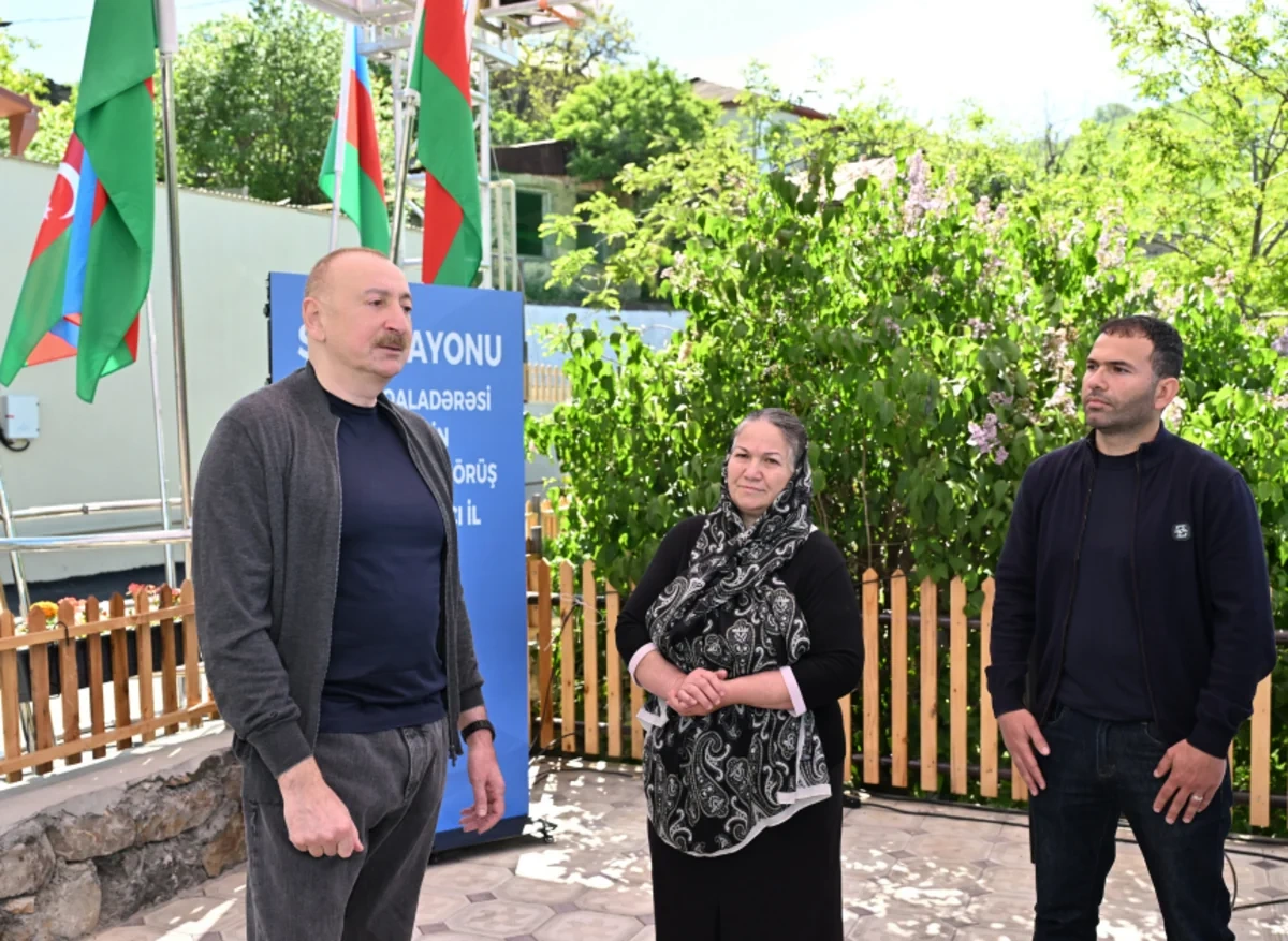 İlham Əliyev Şuşanın Böyük Qaladərəsi kəndində - FOTOLAR