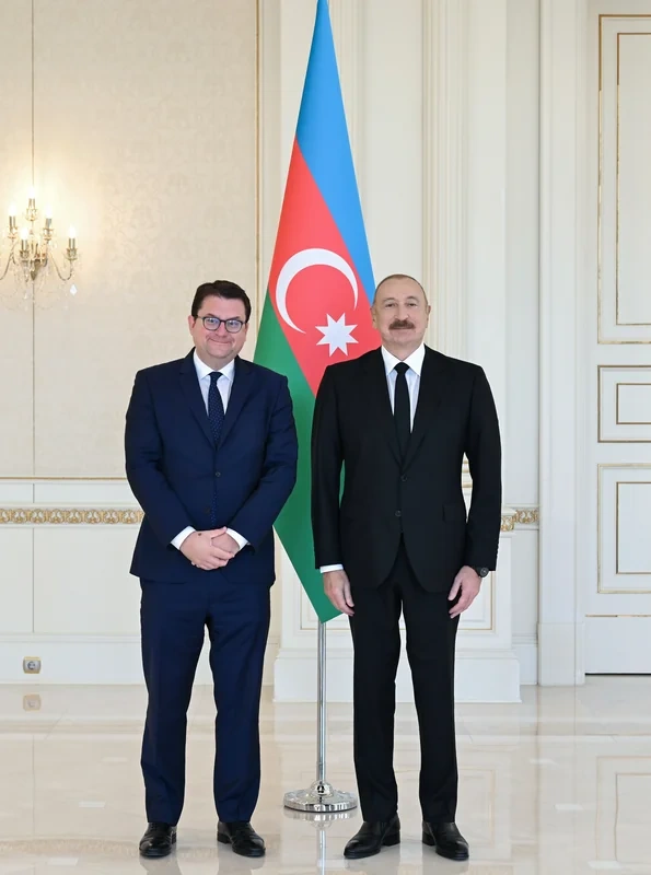 İlham Əliyev Avstriyanın Azərbaycana yeni təyin olunmuş səfirini qəbul etdi - FOTO