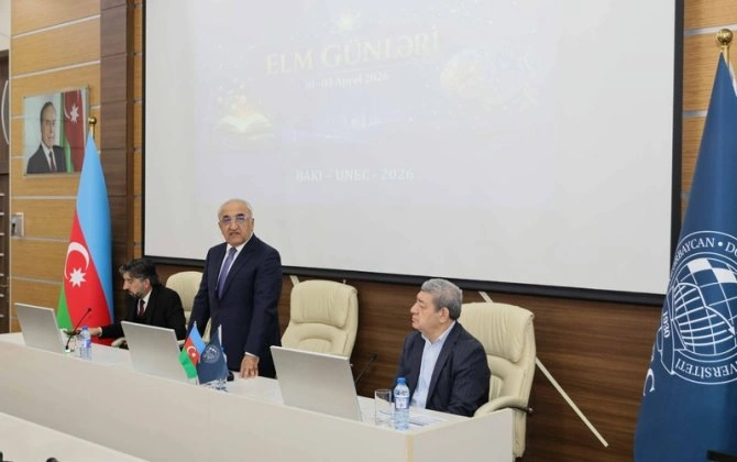 UNEC-də "Elm Günləri": Prezident İlham Əliyevin dil siyasəti milli kimliyimizin dayağıdır