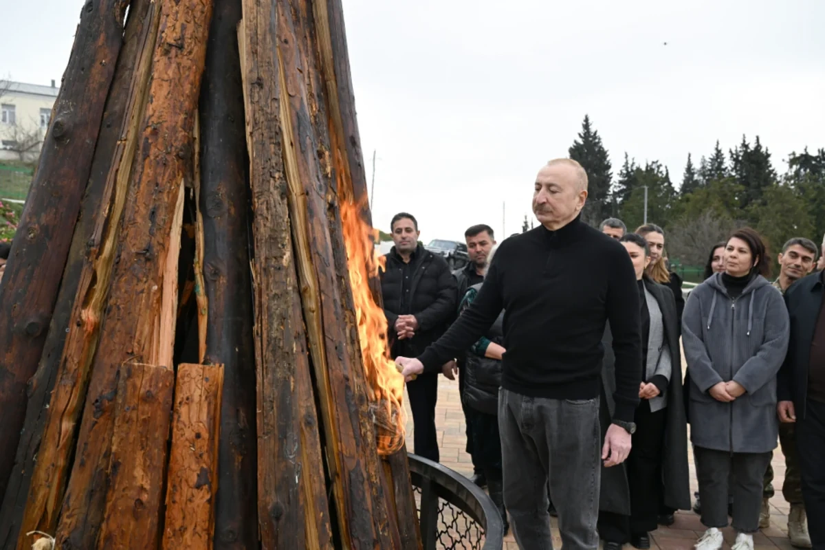 İlham Əliyev və xanımı Xocavənddədir - FOTOLAR