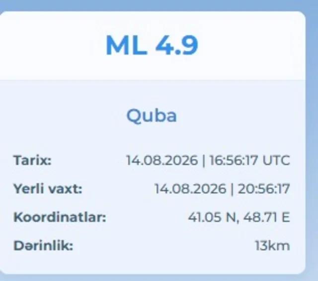 Azərbaycanda güclü zəlzələ oldu - FOTO