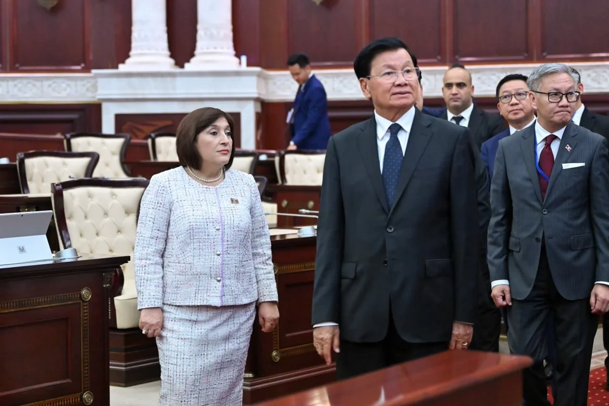 Sahibə Qafarova Laos Prezidenti ilə görüşdü - FOTO