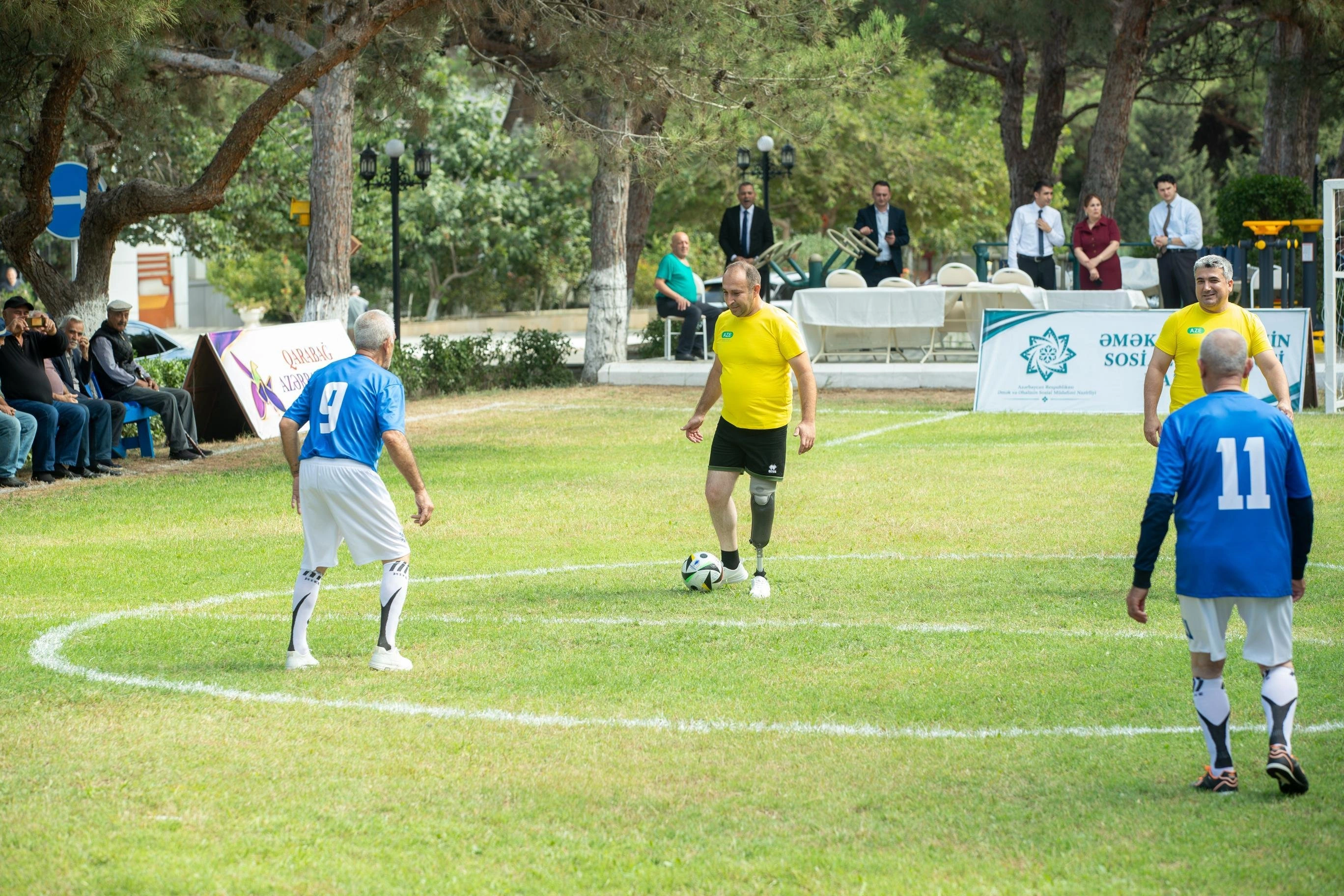 Ahıllarla müharibə ilə əlaqədar əlilliyi olan şəxslər arasında futbol yarışı keçirildi - FOTO
